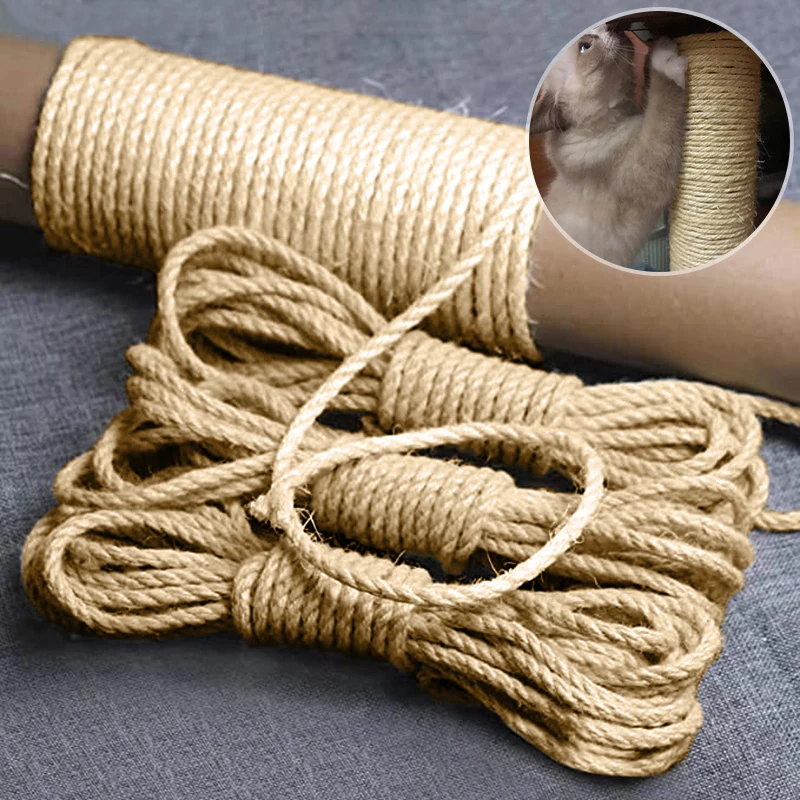Natural Sisal Rope for Cat Scratching and Furniture Protection