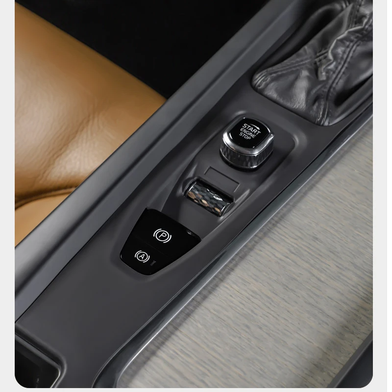 기어 시프트 단추 실리콘 패드 스크래치 방지 자동차 액세서리, 볼보 XC60 S60 V60 인테리어 컨트롤에 적합