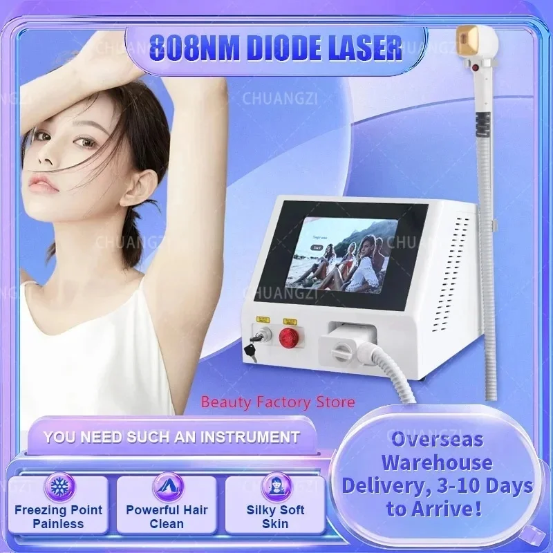 

High Power Epilator 2000W Three-wavelength 755nm 808nm 1064nm Diode La-ser Permanent Hair Removal Machine Whole Body For Salon