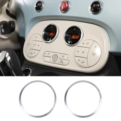 Red Aluminum Alloy Double Flashing Button Decorative Ring (Style B Silver)