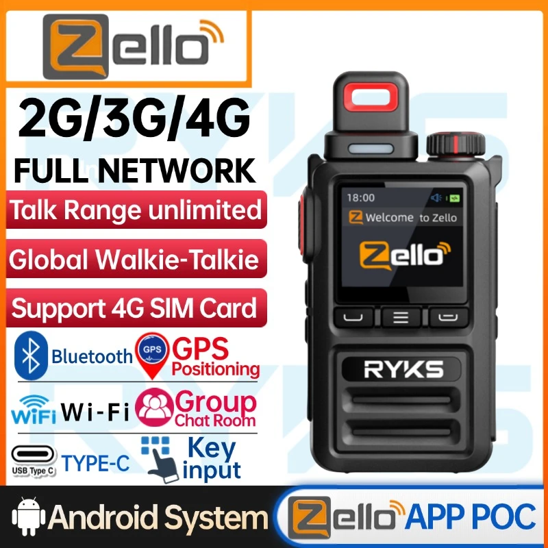 Zello Poc Radio Zello Banda de frecuencia universal Coche zello walkie