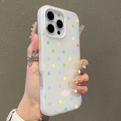 Vibrant Polka Dot Phone Case Cover - Galaxy S23+ (White)