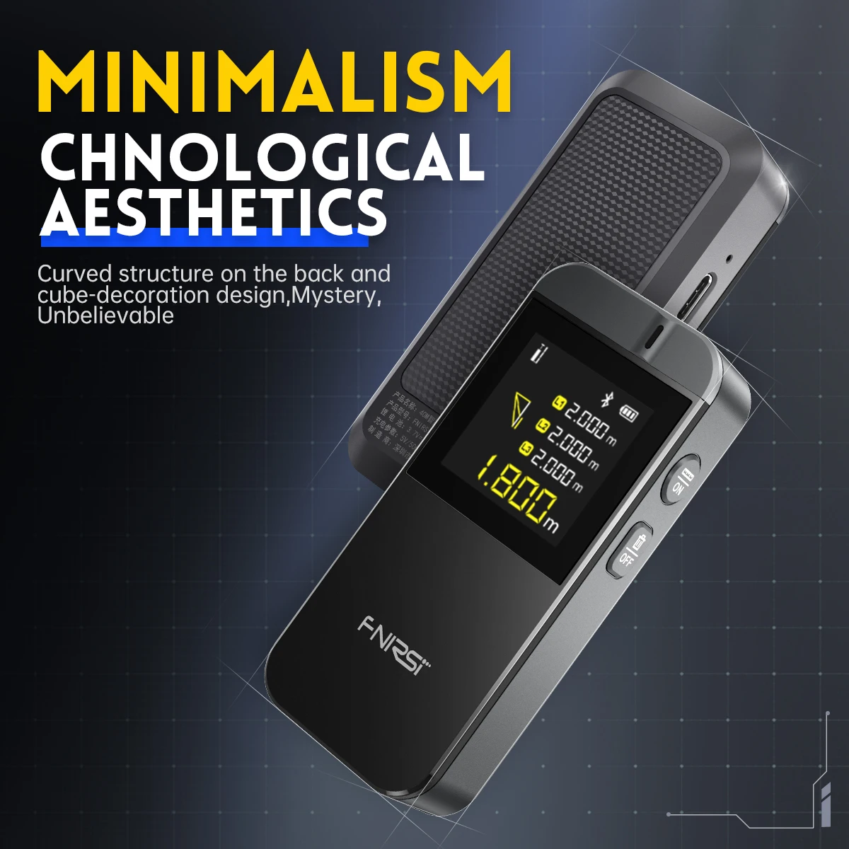 FNIRSI IR40 Digital Laser Tape Measure 40M Laser Rangefinder Accurate Distance Meter Construction Bluetooth APP Android IOS
