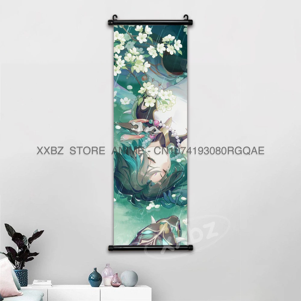 Genshin Impact Anime Artwork: Diluc Character Canvas Wall Art Decor