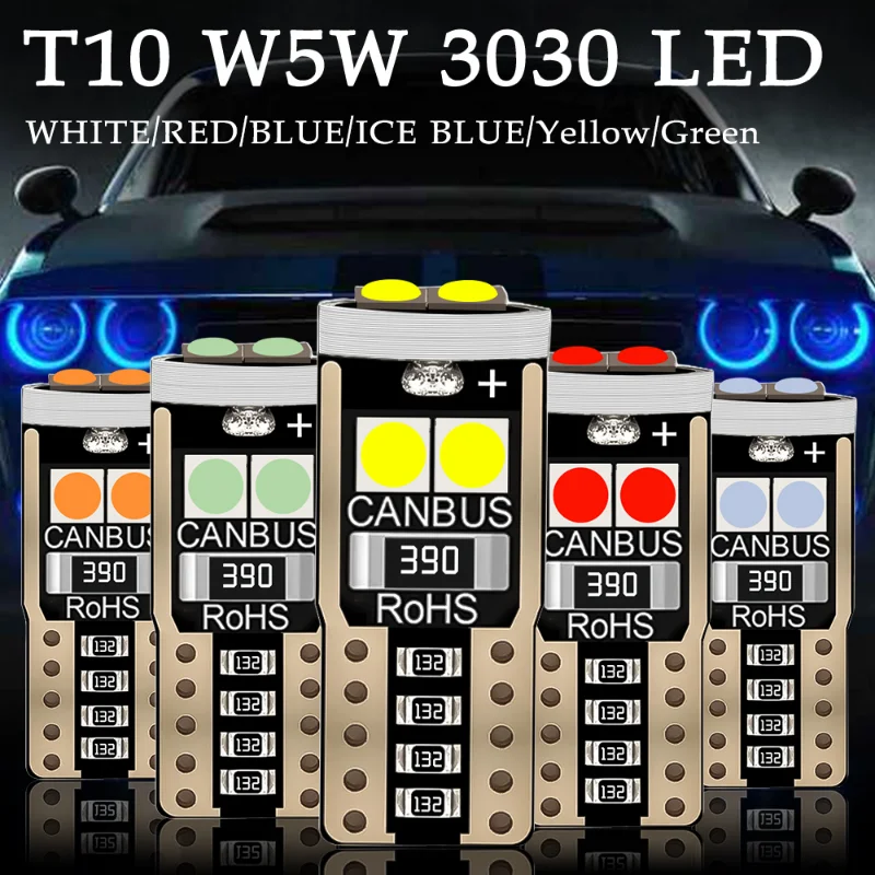 

Car LED T10 W5W Canbus Glass COB 6000k Reading Light Universal Auto Truck Door Reading Light License Plate Lamps Accessories
