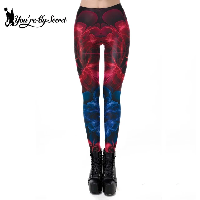 UPTOAILEI Quality Women Galaxy Adventure Time Tight Trouser Black Green  Mermaid Printed Leggings Black Milk Leggins Summer - AliExpress