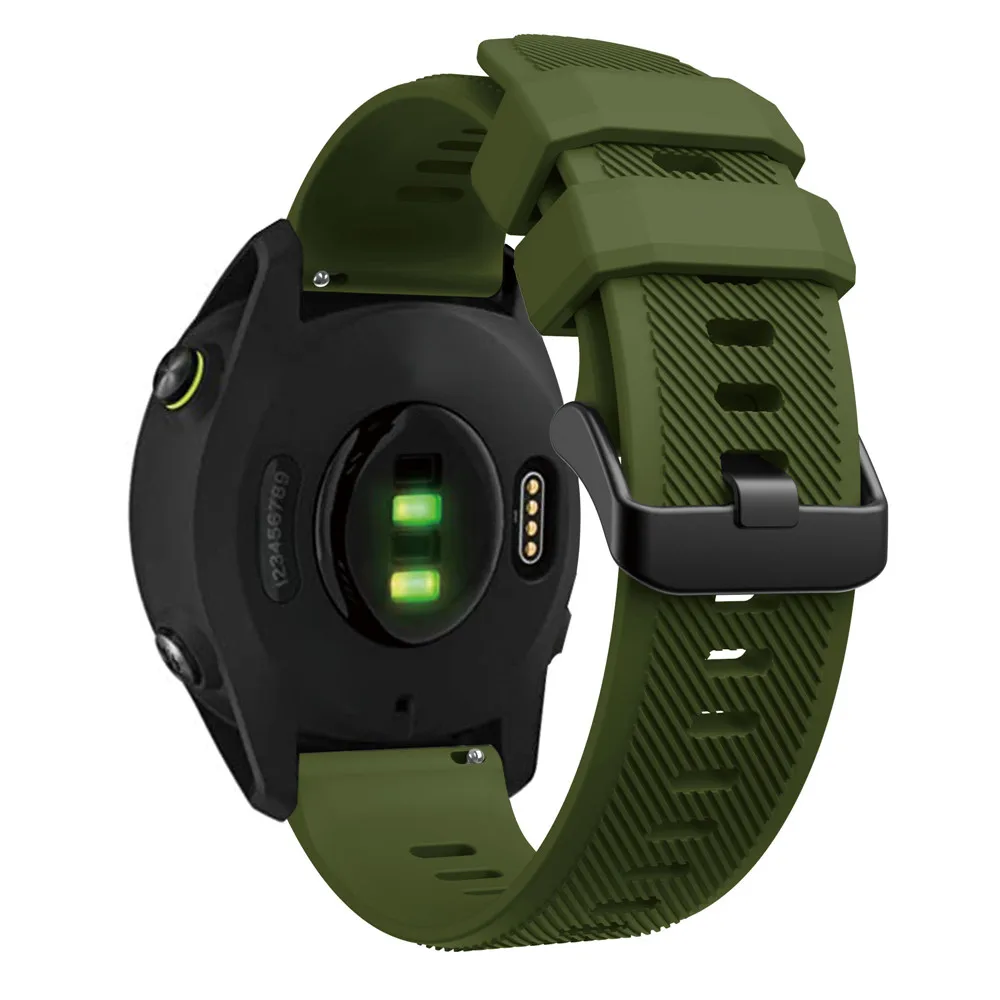 Men's 22mm Silicone Smartwatch Strap - Premium Replacement Wristband