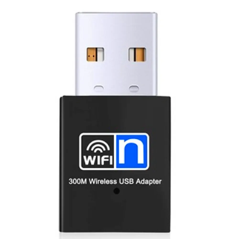 Adaptateur Wifi 300m Sans Fil 2.4ghz Carte Réseau Usb Mini Carry-on Ordinateur  de Bureau Récepteur Réseau Sans Fil