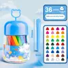 12/24/36/48Colors Plastic Plastic Crayon 12/24/36/48Colors Not Dirty Hands Colored Crayon Washable Erasable Wax Pencil Students 6