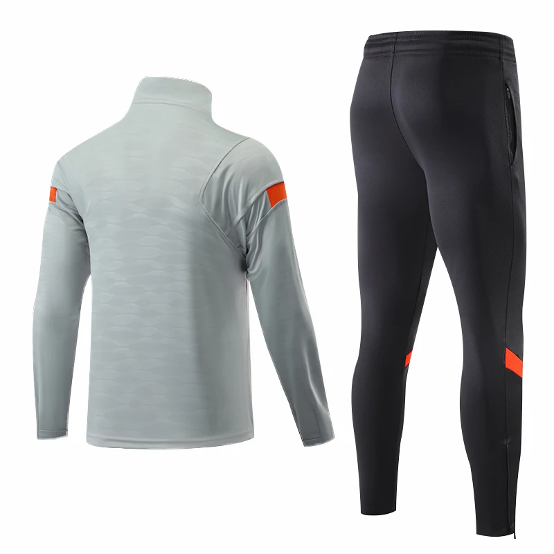 Men Training Football Long Sleeve Sets 2 Pieces for Jogging sports suit,football training kit
