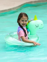 1PC Dinosaur Children's Inflatable Swimming Ring Seat, Summer Swimming Pool Water Floating Ring Beach Toy Swimming Pool Party Es 1
