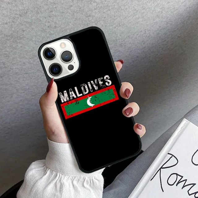 Maldives Map Design Phone Case Cover