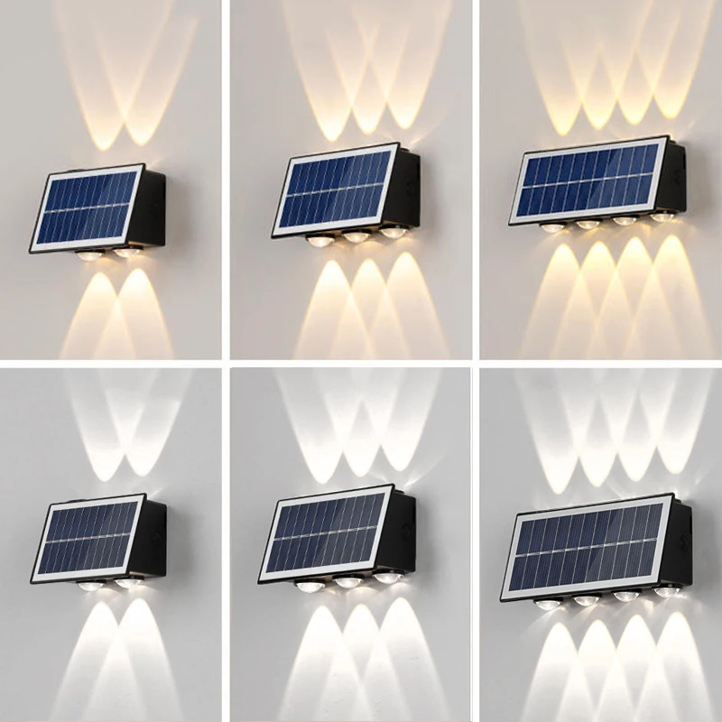 Outdoor Solar Wall Light Solar Light Waterproof Led for Courtyard Street Landscape Garden Decoration Wall Lamp