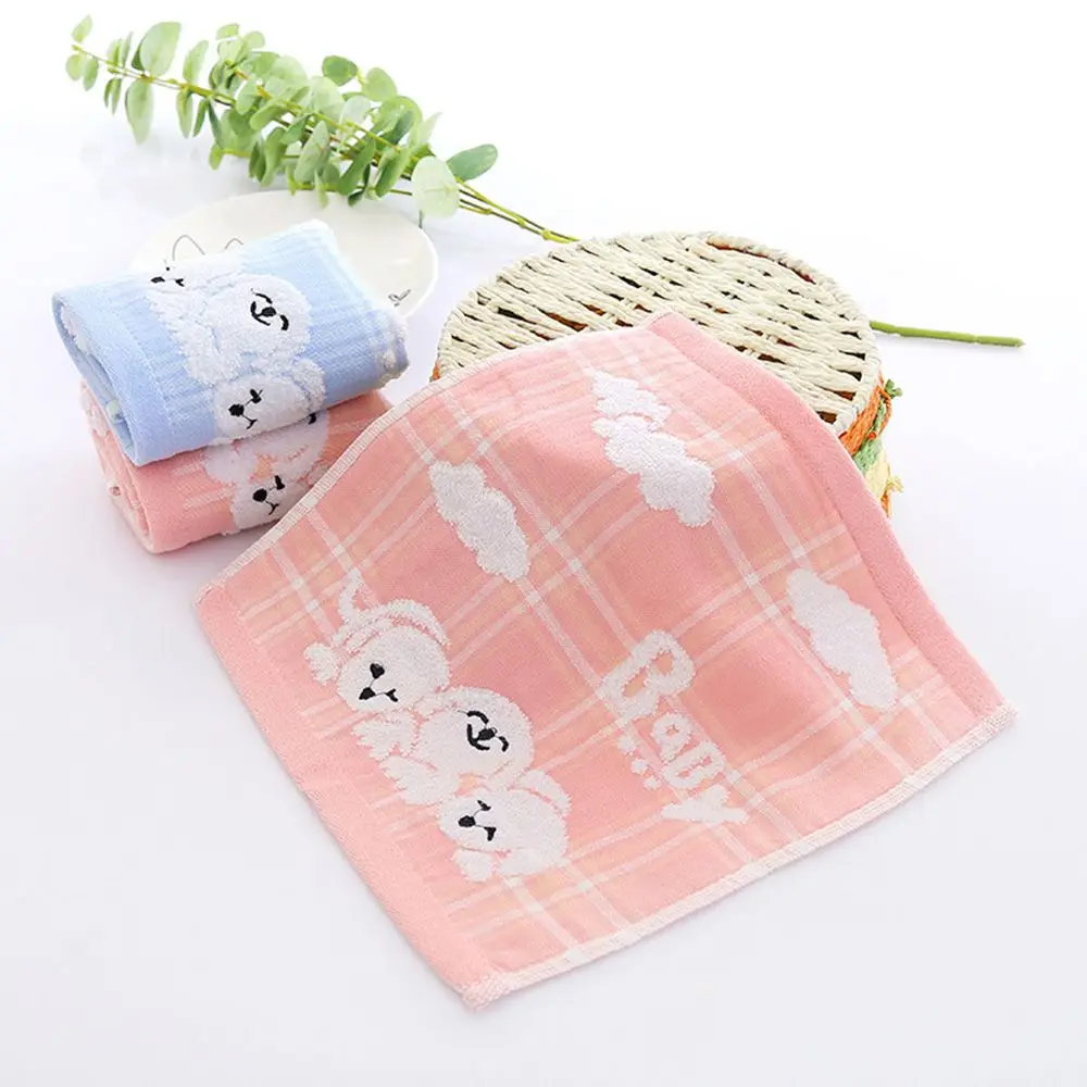 

30*30cm Cotton High Quantity Baby Soft Hand Towel Baby Towel Infant Cartoon Dog Handkerchief Towels