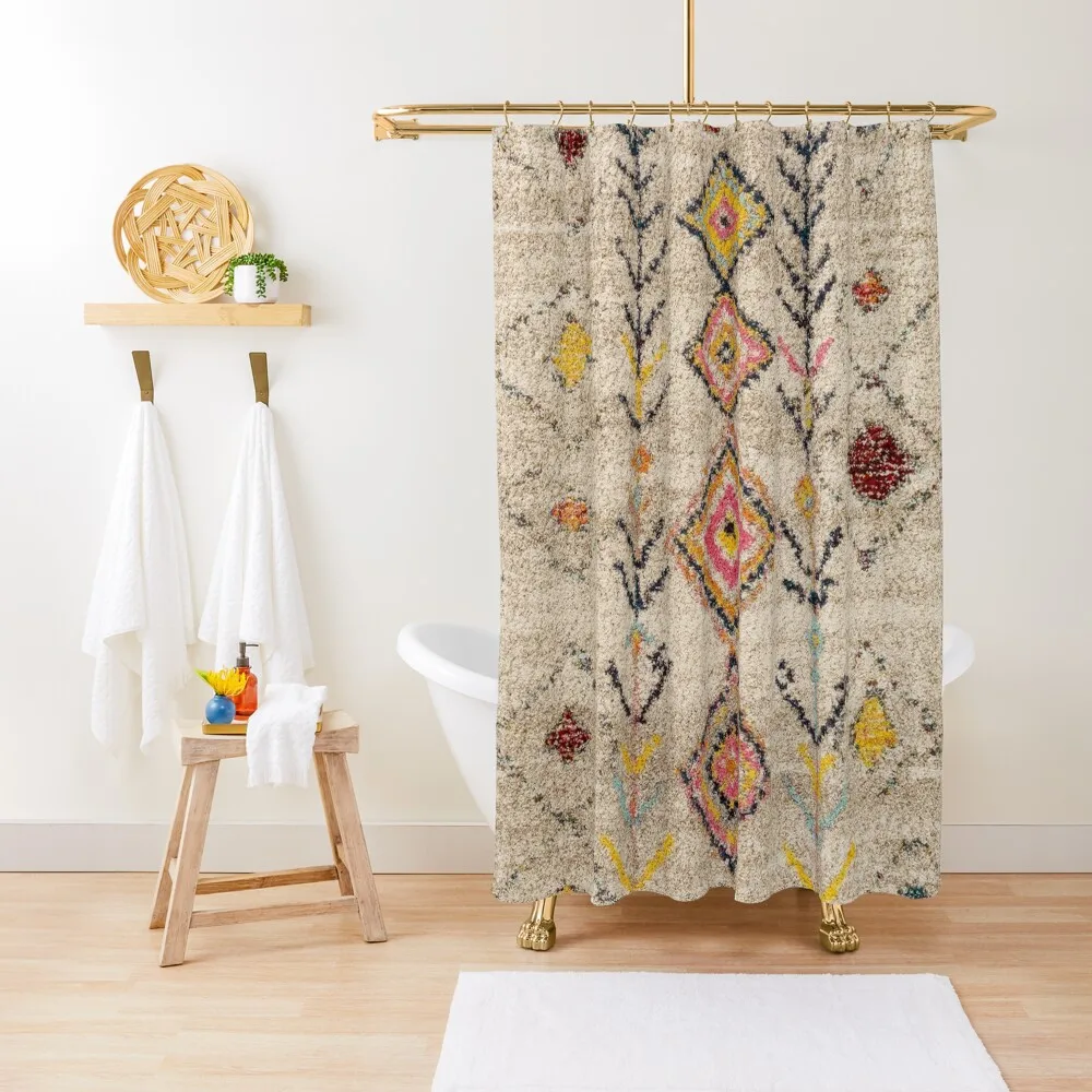 

Heritage Moroccan Berber Style RUG Shower Curtain Bathroom Shower Bathroom And Shower In The Bathroom Curtain