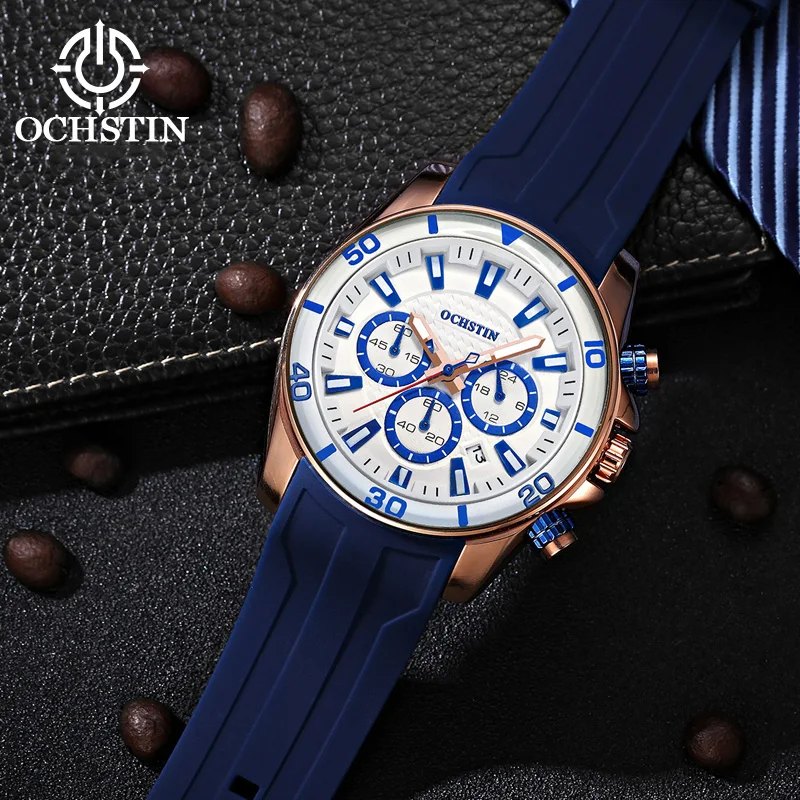 Hot OCHSTIN 2024 Creative Nylon Collection Personalized Fun Men's Quartz Watch Multifunction Quartz Movement Wristwatch