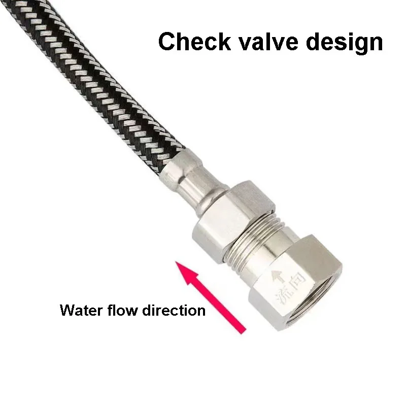 Toilet One-way Check Valve Male Female Thread 1/2" 201/304 Stainless Steel Water Tower Water Heater Anti-backflow