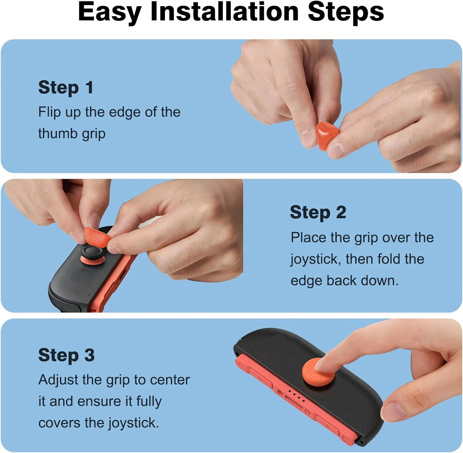 Short/Tall Non-Slip Joystick Cap Silicone Thumb Stick Grip Cover for Switch 2 Thumb Protectors Caps for Switch 2 NS2 Accessories