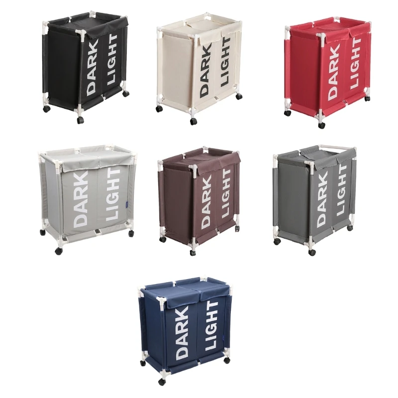 Large Capacity Dirty Clothes Basket Laundry Hamper with Lid Dustproof Clothing Organiser Case