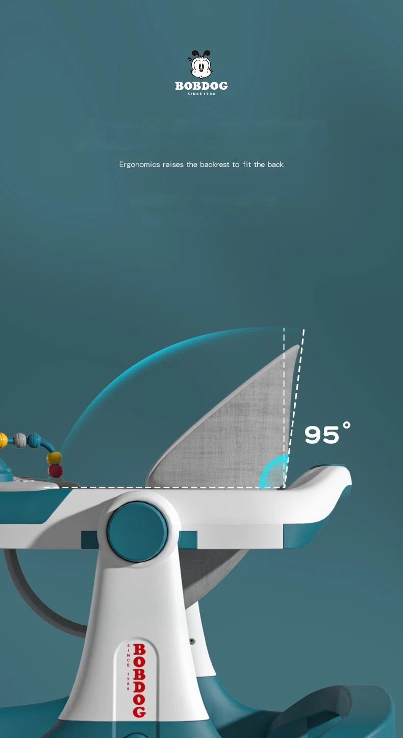 Multi-Functional Anti-Flip Baby Stroller Baby Walker Can Sit And Push Starting Car