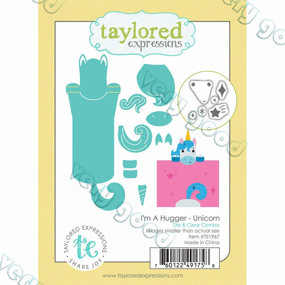 

I'm a Hugger -One-Horned Die Clear Stamps and Metal Cutting Dies Sets for DIY Craft Making Greeting Card Scrapbooking Decoration