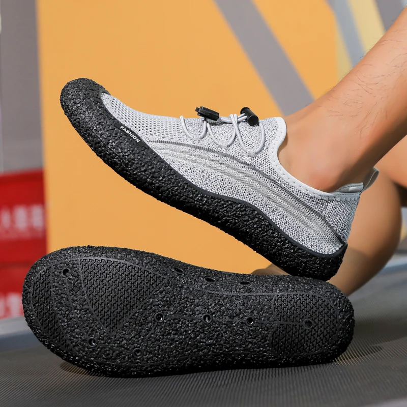 Herrenschuhe Barfuß-Strandschuhe Niedrige Mesh-Anti-Rutsch-Fitness-Sportschuhe Schnelltrocknende Bachkletterschuhe Herren-Sneaker – Detail 26