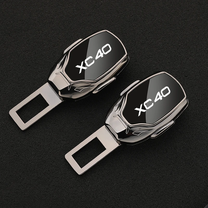

Car seat belt locker carabiner extender insurance belt insert buckle for Volvo XC40 with logo car accessories
