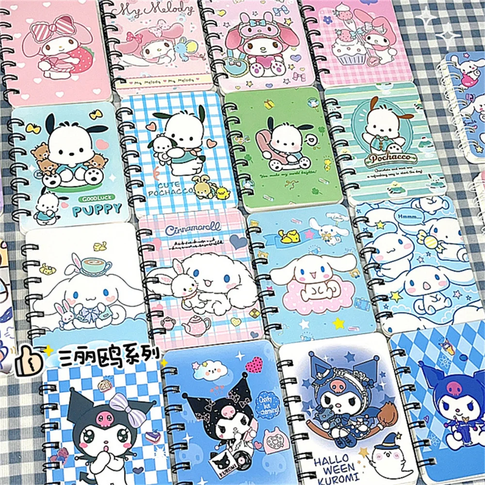 Cinnamoroll Kuromi Melody Coil Notepad 360° Loose - Temu