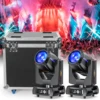Fieryzeal Airline Case Heavy-duty Gator Case with Built in Wheels and Handle for (2) 380W Beam Moving Head Light LED Stage Light 1