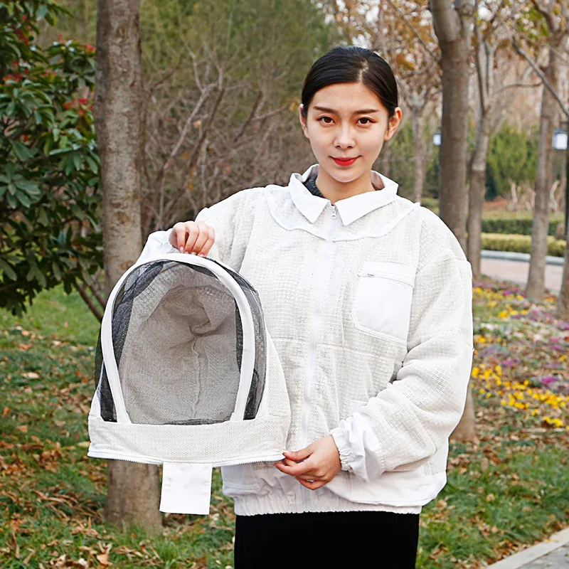 Beekeeping Tools Anti-bee Clothing Export-oriented Quality Extra Thick Anti-bee Clothing Linen Mesh Vent Space Suit Jacket