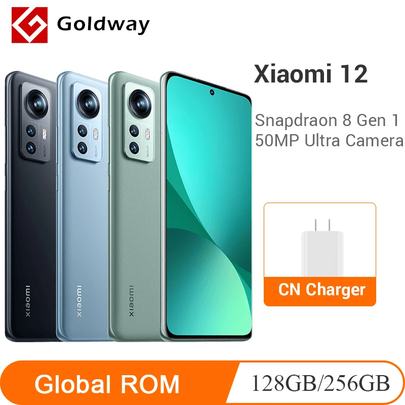 Xiaomi 12 5G Mi 12 Smartphone Android 12 Snapdragon 8 Gen1 Octa Core Global  ROM