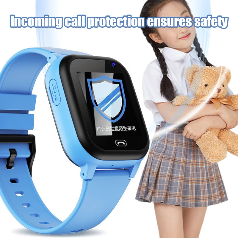 어린이용 스마트 워치 카메라 방수 시계, 4G 스마트 워치 SOS GPS 위치 화상 통화 카드, 남아 여아 선물, 신제품