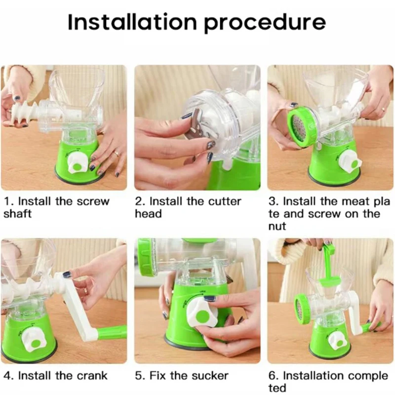 Sausage stuffing machine meat grinder manual processors food mincer kitchen machine sausage maker stuffer vegetable chopper blender household enema tool