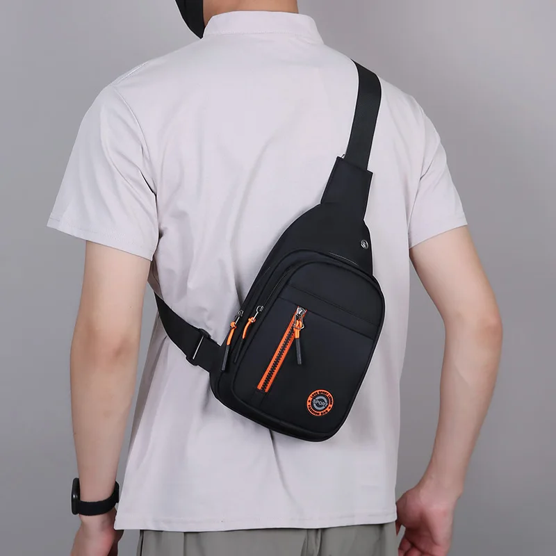 Borsa a Tracolla da Uomo Impermeabile per Sport, Ciclismo, Escursionismo e Corsa con Tasca Antifurto con Cerniera - immagine 6