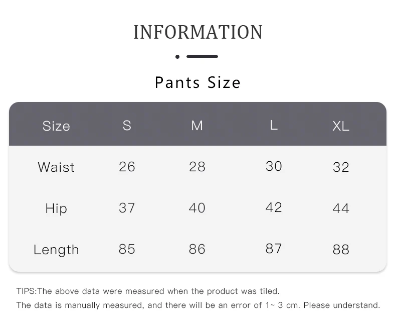 Size Of Lightweight High Waisted Yoga Pants with Pockets