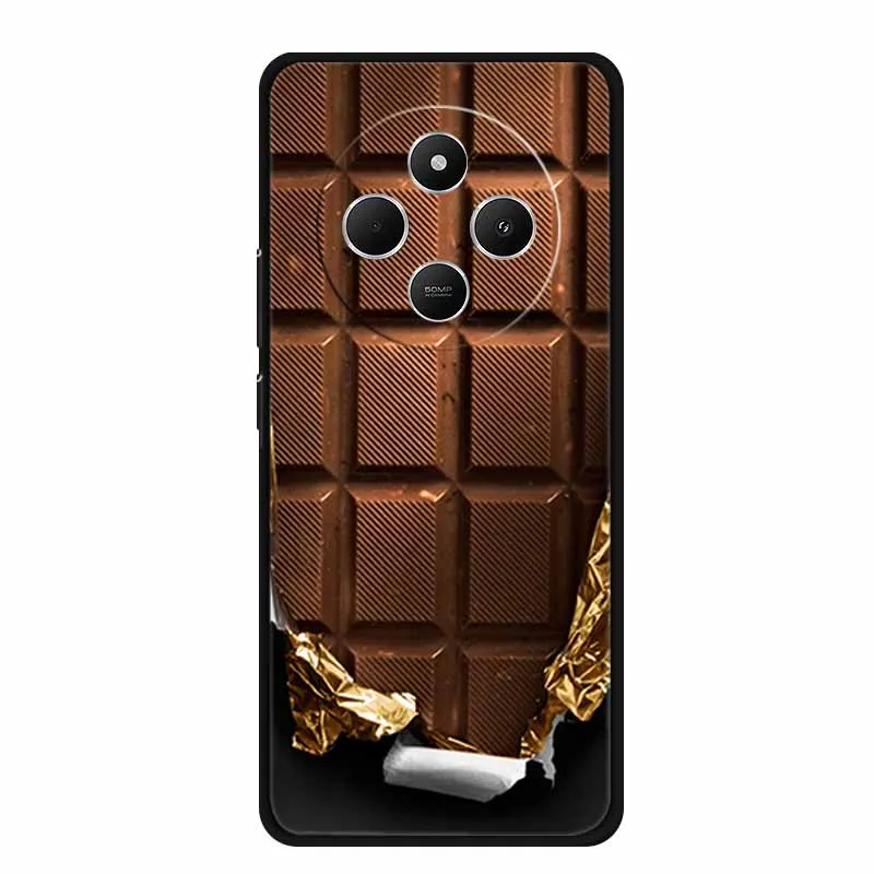 Sleek Black Silicone Shockproof Phone Case - Soft Protective Back Cover