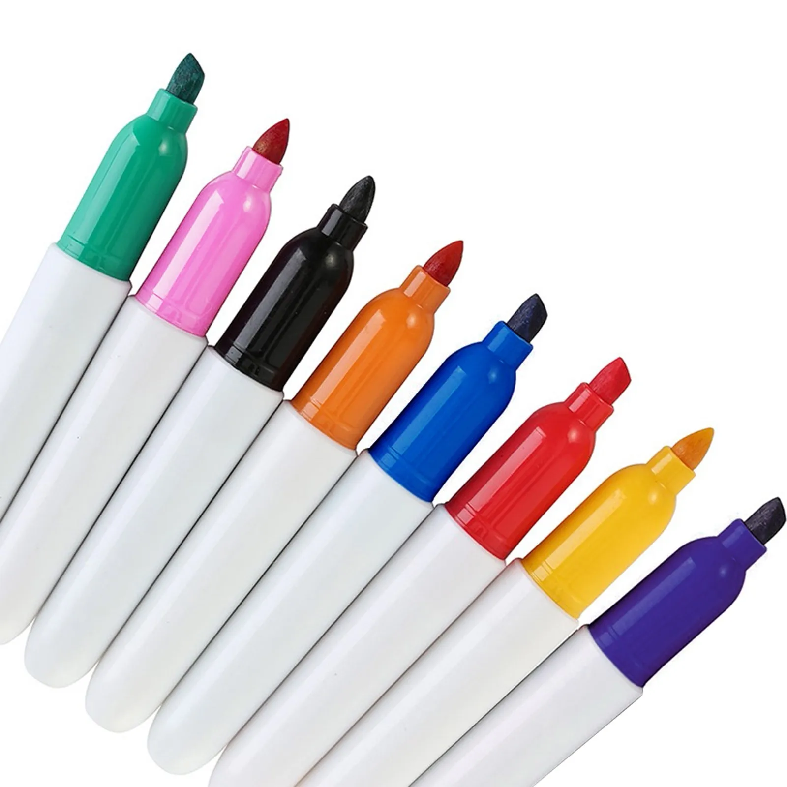 8Pcs/set Pastel Color Macaron Highlighter Pen Fluorescent Drawing Highlighters Signatures Marker Pens Stationery School Supplies
