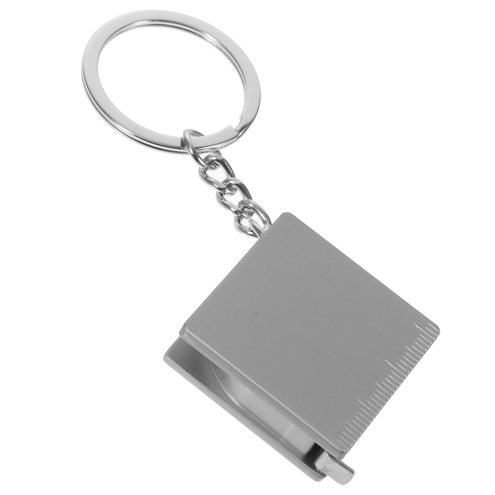 

2 Pcs Key Fob Flexometer Measure Keychain Portable Double Sided Soft Mini Tool