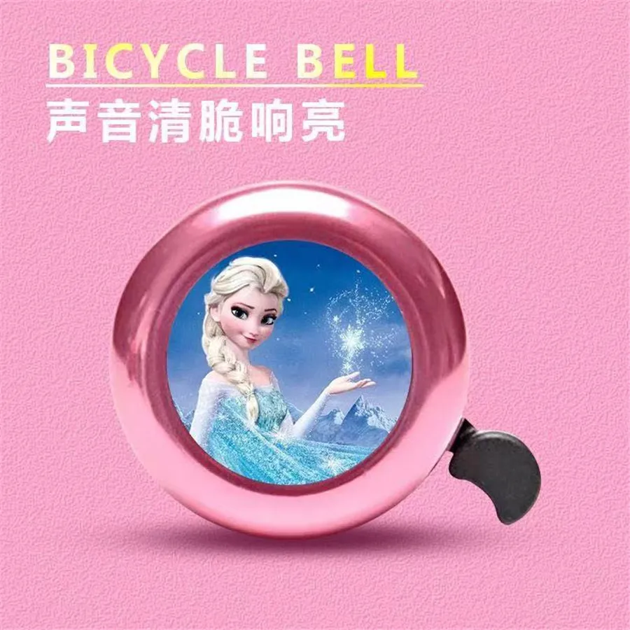 Clochette de vélo enfant rose Elsa La Reine des Neiges
