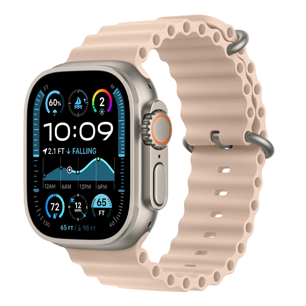 Ocean Blue Silicone Sport Strap