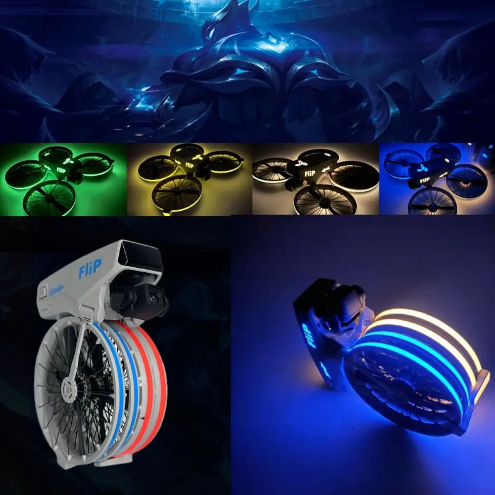 Anti-Scratch Drone Luminous Stickers Night Drone Warning Removable Decoration Decals Skin Colorful Waterproof for DJI Flip