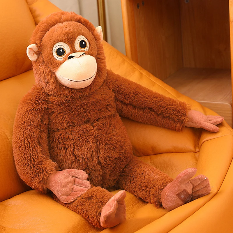 thumbnail image 1 of Simulation Monkey Orangutan Doll Super Soft Stuffed Animals Plush Toys Shoulder Bag Cartoon Sofa Decor Boys Girls Birthday Gifts, 1 of 5