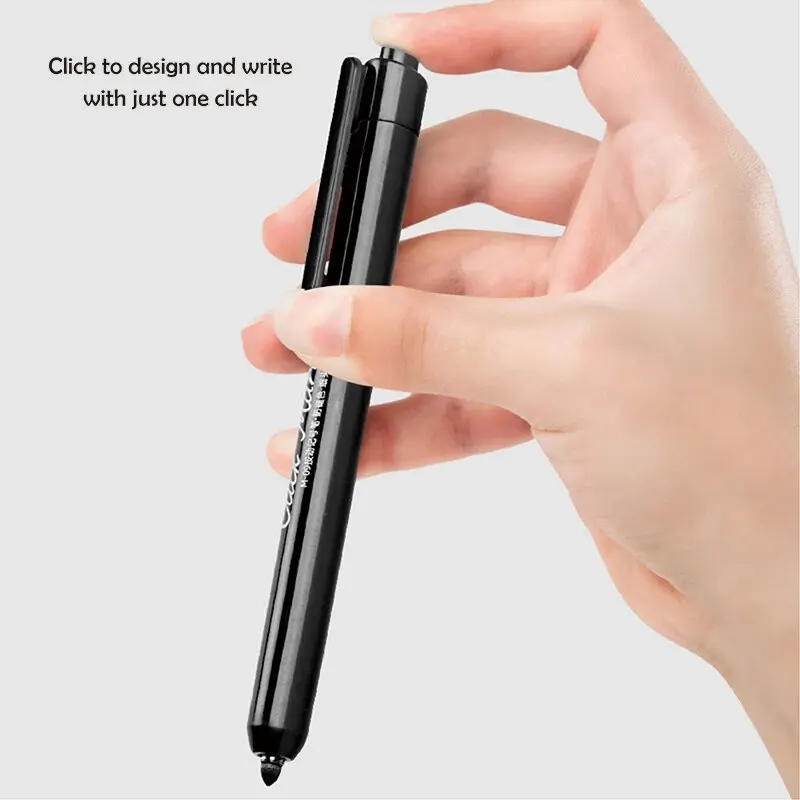 Permanent Marker 12Pcs Retractable Markers Permanent Fine Point Assorted Colors For Metal Plastic Paper