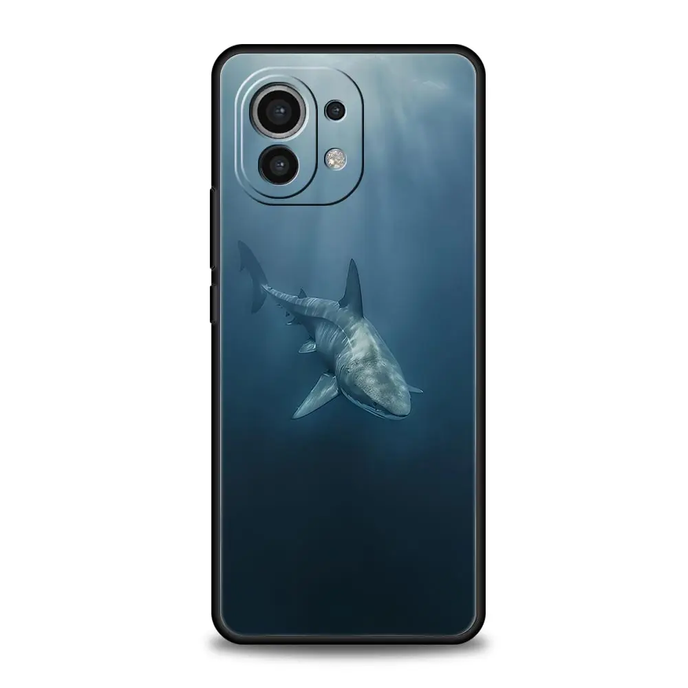 Ocean Whale Shark Swimming Soft TPU Phone Case