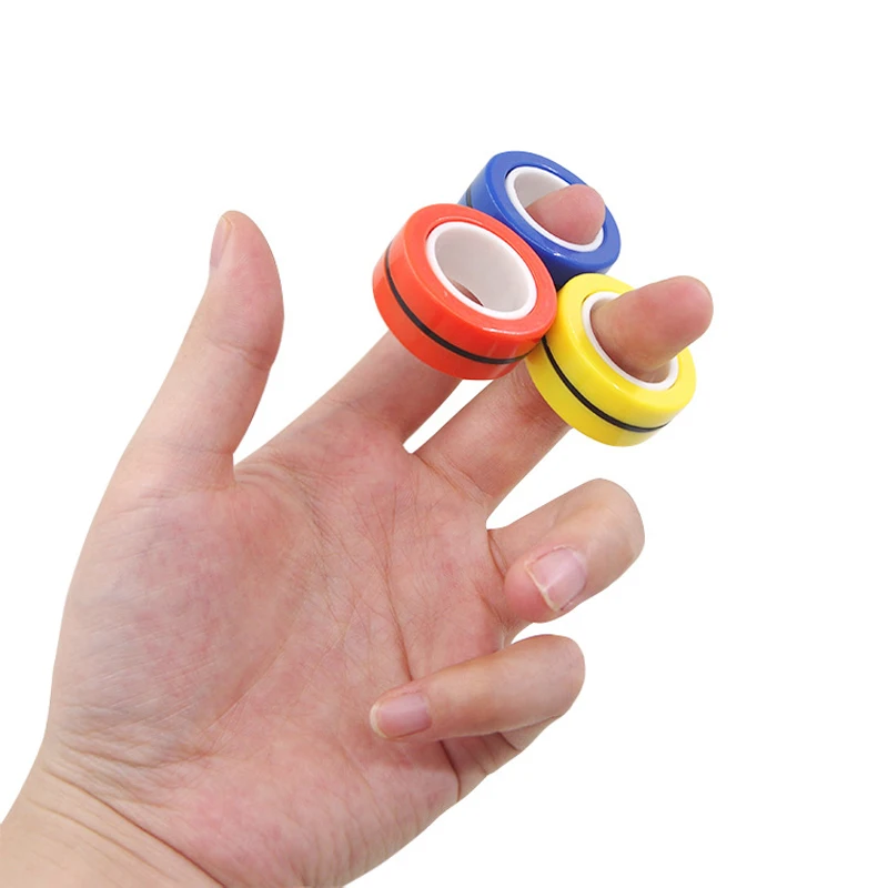 Fingertip Magnetic Rings Anti Stress Fidget Toys For Anxiety Autismus Spielzeug Brinquedos Para Al&iacute;vio Do Estresse