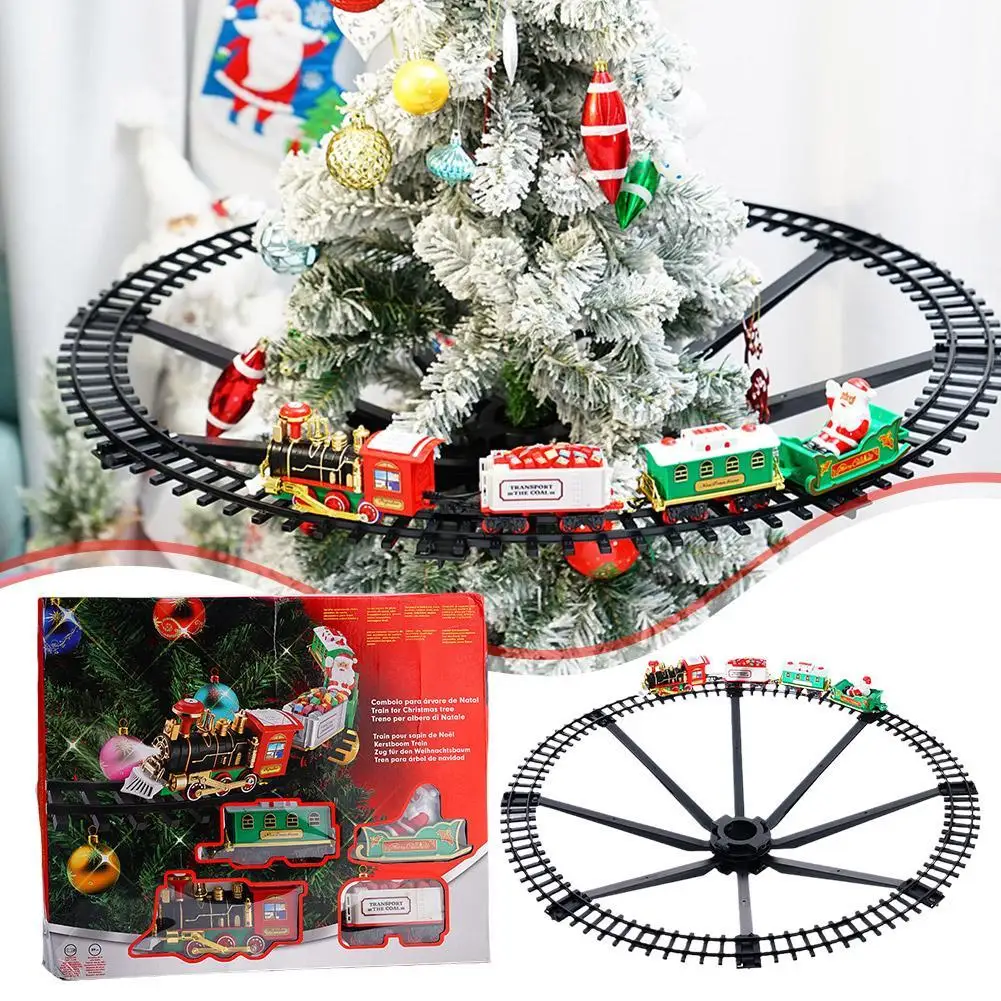

Electric Christmas Train With Sound Light Christmas Track Car Can Hang Christmas Tree Christmas Gifts Children's Educational Toy