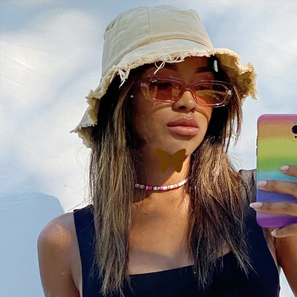

Women Pure Color Bucket Hat High Quality Cap Cotton Fisherman Hats Unisex Sunscreen Casual Travel Hat Sun Visor Protection