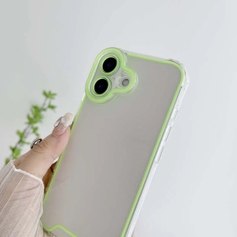 Coque lumineuse en silicone pour iPhone 16, compatible modèles 16pro, 14, 11, 12, 13, 14 Pro Max, 15 Pro, XR, XS Max_voghion.com