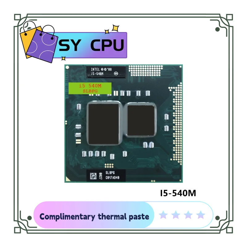 

Оригинальный ноутбук с процессором Intel i5-540M 3M кэш 2,53 ГГц до 3,066 ГГц i5 540M PGA988 процессор совместимый с HM57 HM55 QM57