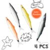 4Pcs Ballpoint Pens Fish Pen Black Ink Smooth Writing for School Office Home, Fun Pens Desk Accessories and Office Supplies 1